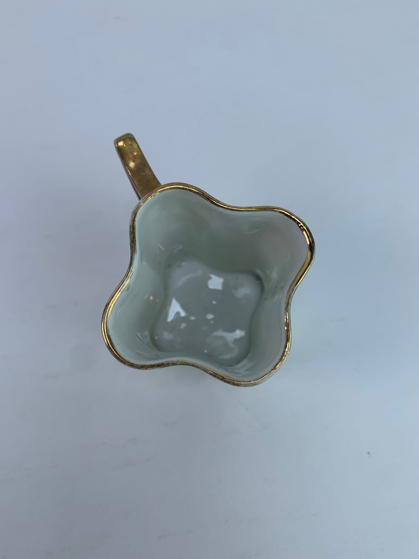 Vintage Kitchen - Demitasse Espresso Cup - Green & White - 2"