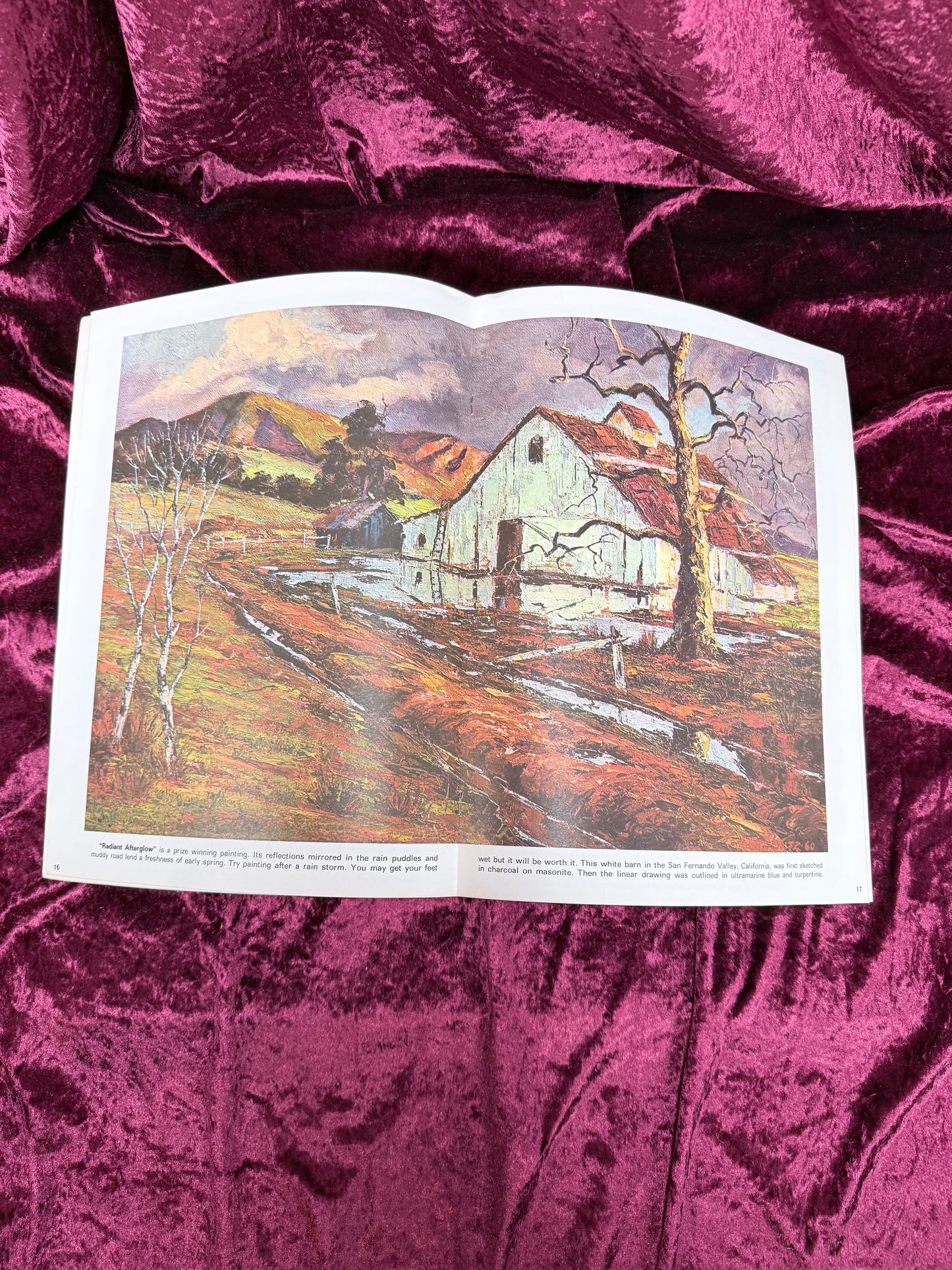 Vintage Art Instruction Magazine - Red Barns and Other Scenes Walter T. Foster Guide