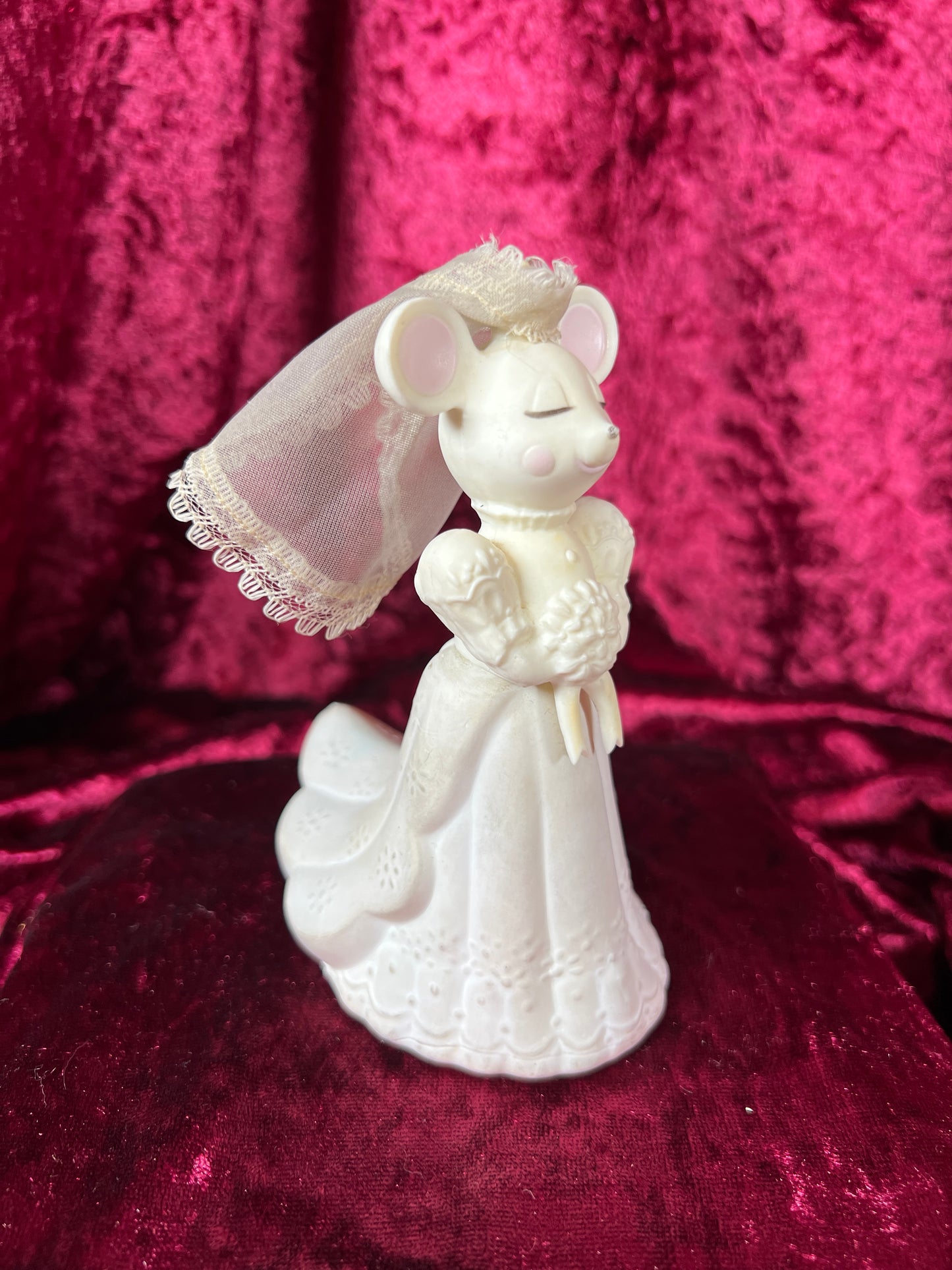 Vintage Perfume Bottle Set - Anthropomorphic Mice Bride and Groom - Avon