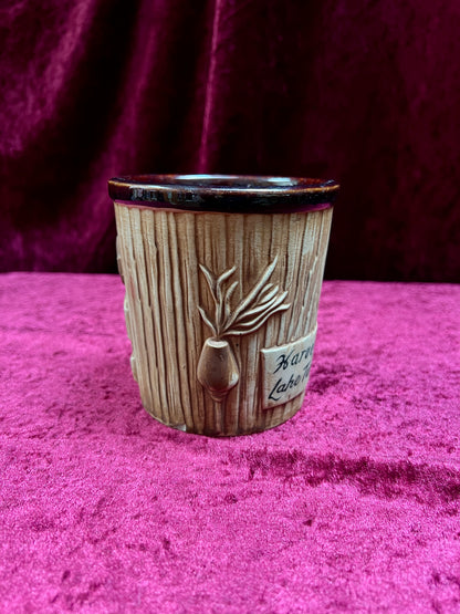 Vintage Ceramic Tiki Mug - Harvey's Lake Tahoe Souvenir Cup OMC Japan