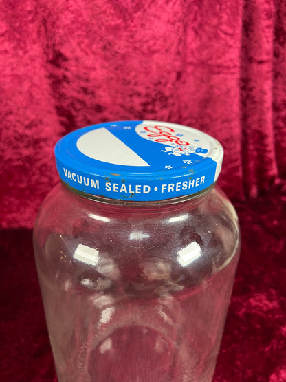 Vintage Glass Kitchen Storage Jar – Eggo Advertising Lid Mid Century Canister