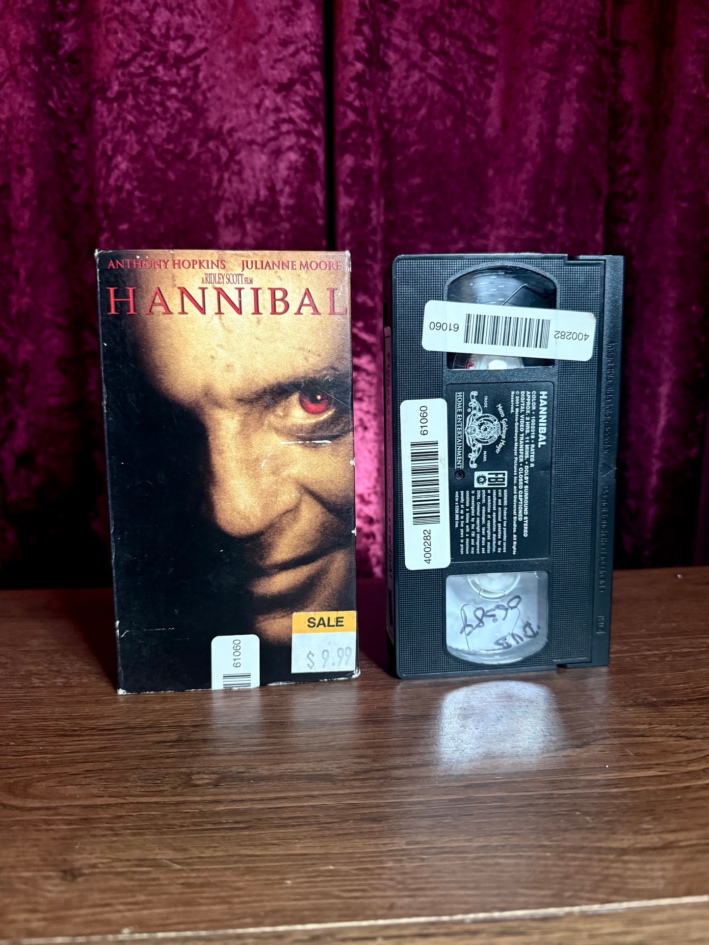 VHS - Hannibal- 2001 - Rental Store Copy