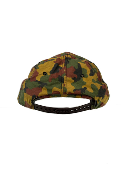 Vintage Accessories - Snap Back Trucker Hat - Camel Cigarettes - Green Camouflage - K Products - Made In U.S.A.