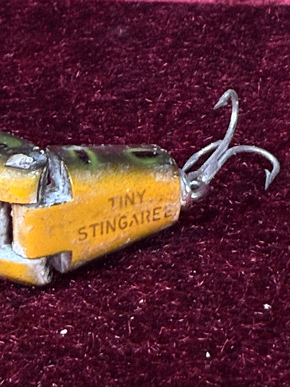 Vintage Wood Fishing Lure – Heddon Tiny Stingaree Frog Pattern