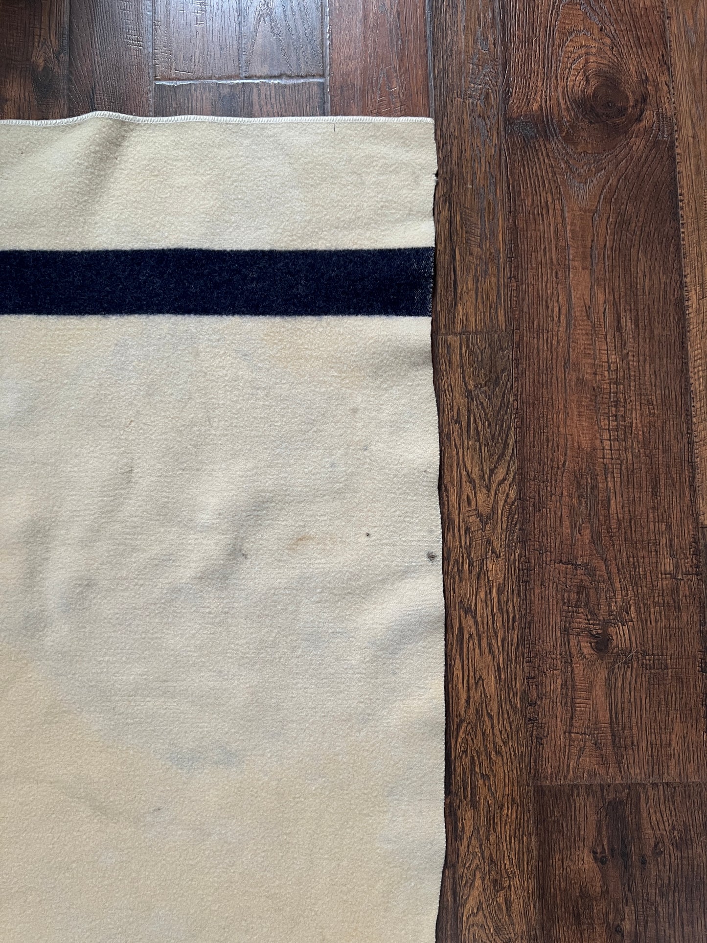 Vintage Military Issue Wool Blanket – WWII US Navy Blue Stripe