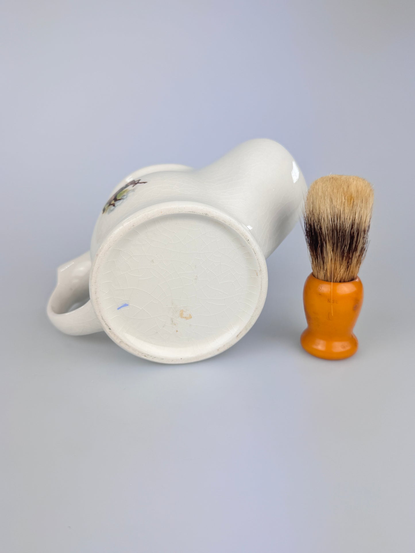 Vintage Fox Chase Shaving Mug w/ Brush