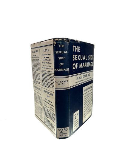 Vintage Hardcover - The Sexual Side Of Marriage - M. J. Exner M.D. - 1937