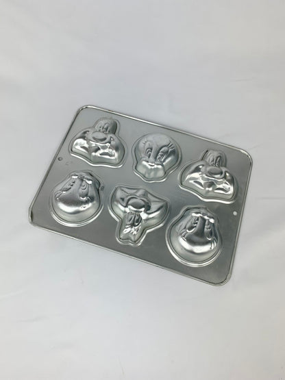 Vintage 1994 Wilton Looney Tunes Mini Cakes Pan - Sylvester Cat & Tweety Bird