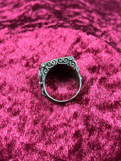 Vintage Jewelry - Tuareg Ring - Silver - Bronze Camel - 7.5