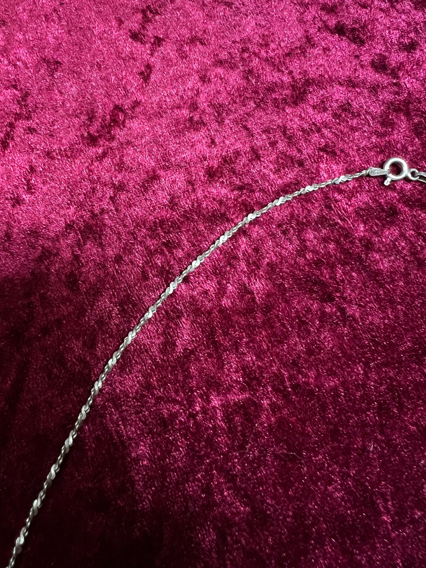 Vintage 925 Sterling Silver Italian Twisted Rope Chain - 30" - 7 Grams