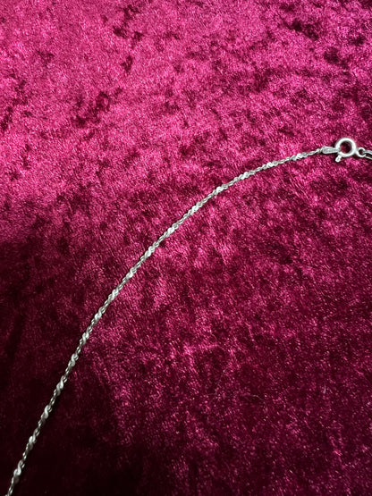 Vintage 925 Sterling Silver Italian Twisted Rope Chain - 30" - 7 Grams