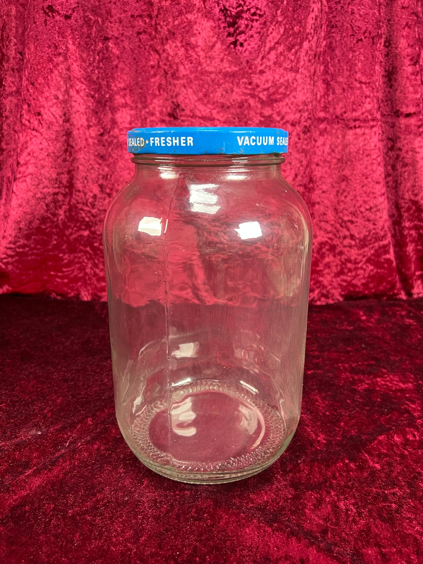 Vintage Glass Kitchen Storage Jar – Eggo Advertising Lid Mid Century Canister