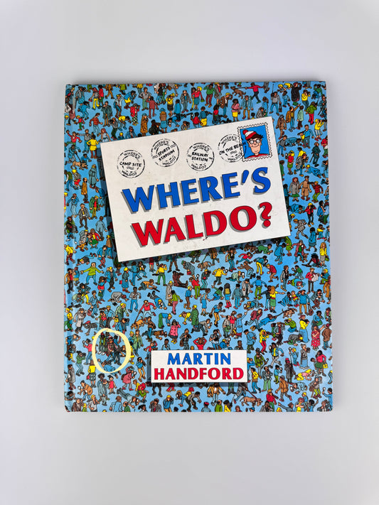1987 First U.S. Edition Where's Waldo Large Hardcover Book by Martin Handford