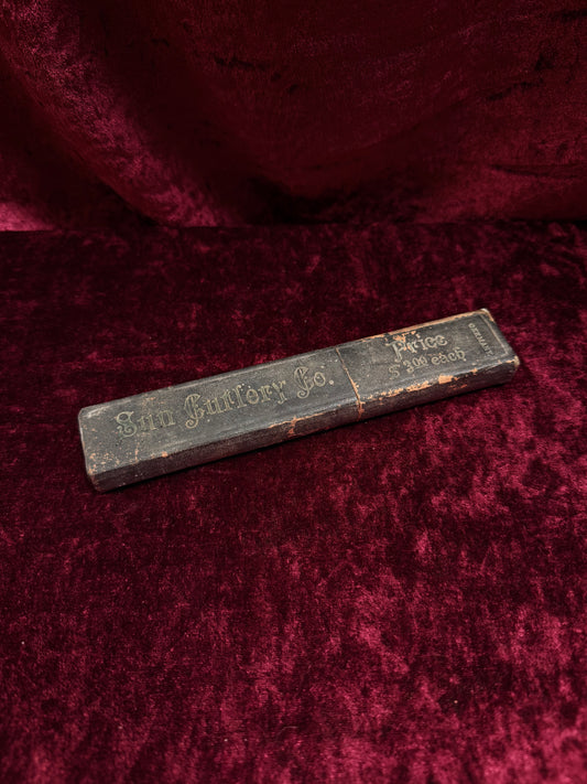 Vintage Medicine Cabinet - The Conqueror Straight Razor with Original Box - Sun Cutlery Co. - Germany