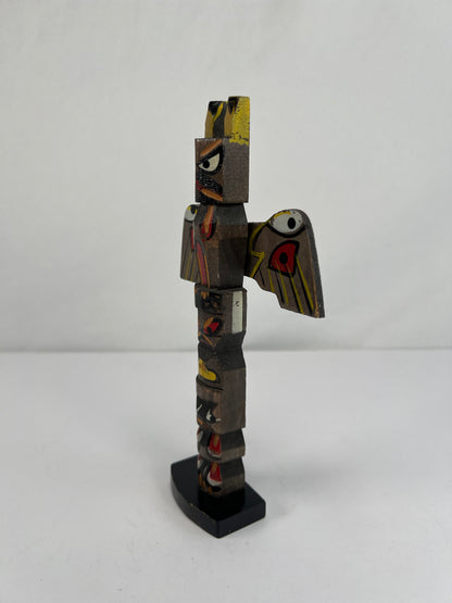 Vintage Souvenir - Hand Painted Totem Pole with Moveable Wings - Giftco Japan