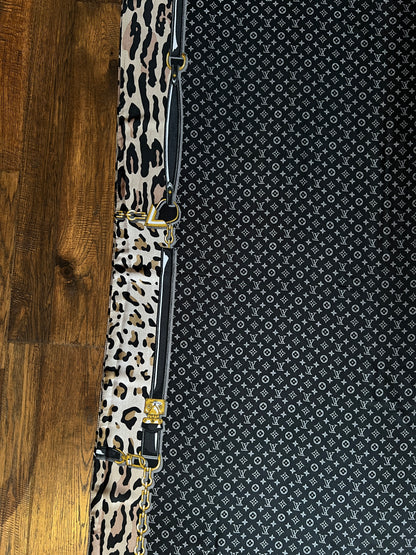 Vintage Louis Vuitton Long Soie Silk Scarf - Y2K Stephen Sprouse Cheetah Monogram Print
