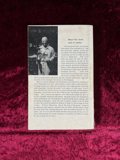 Vintage Paperback Book – Exploring And Mining For Gems And Gold In The West Rynerson