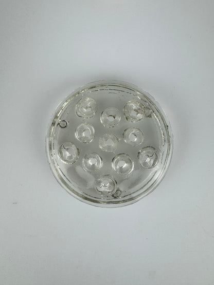 Vintage Clear Glass Flower Frog