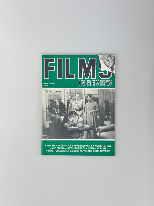 Films In Review Magazine - March 1987 - Anna May Wong, Jane Fonda, Arthur Ripley