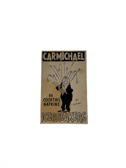 Vintage Cocktail Napkins - Carmichael by Eastman - Illustrated Icebreakers - 1950s