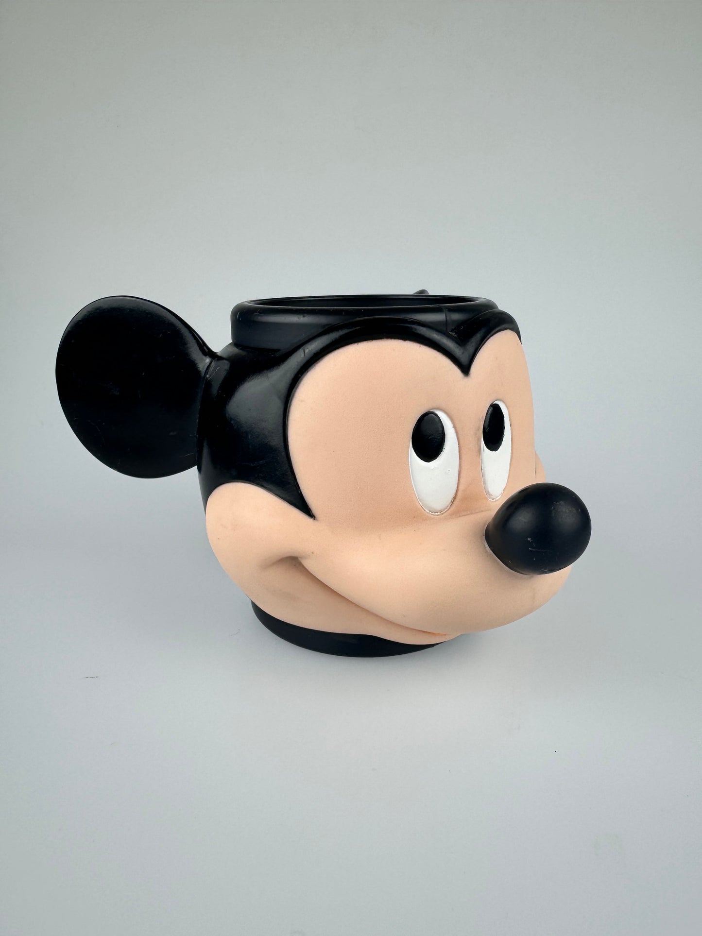 1980s Applause Mickey Mouse 3D Head Plastic Mug