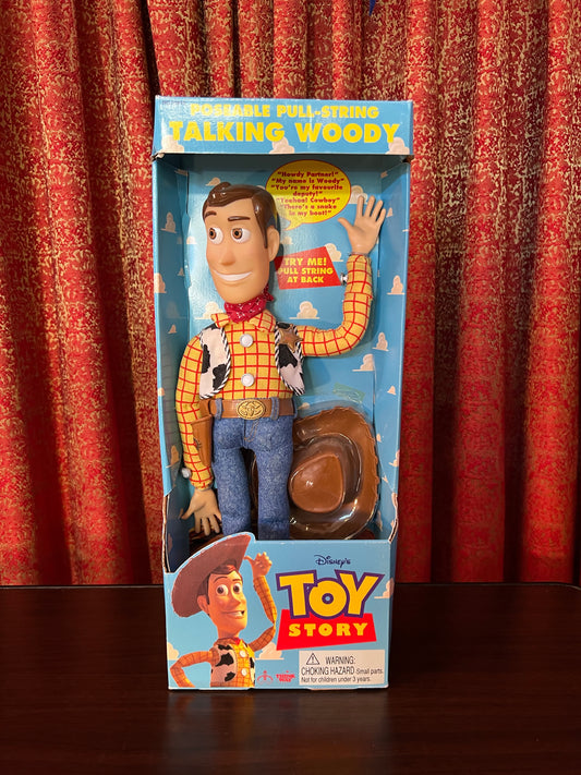 Vintage Collectibles - Poseable Pull String Talking Woody - Toy Story - New In Box