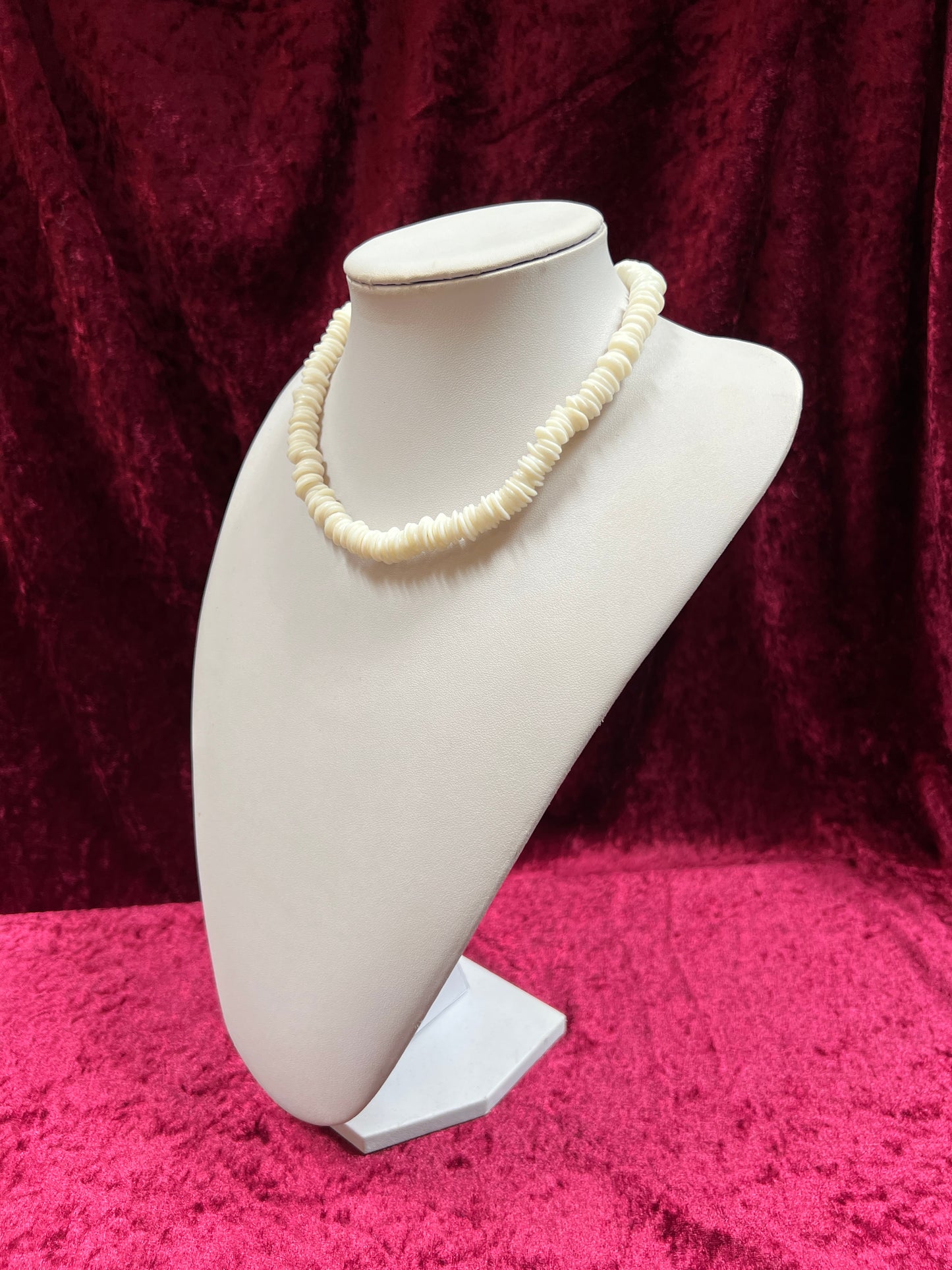 Vintage Jewelry - Choker Necklace - Simulated Puka Shell - 17.25” - He/She Hong Kong