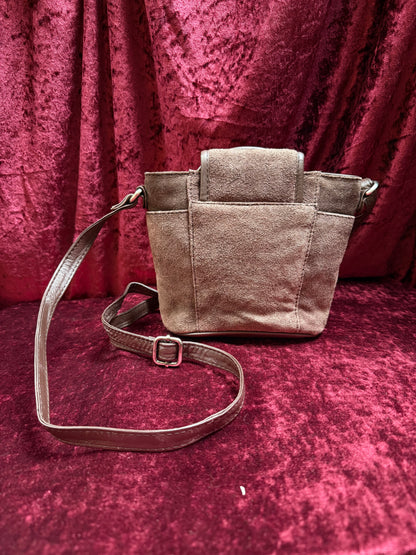 Vintage Accessories - German Trachten-Winkler Brown Suede Cross Body Purse