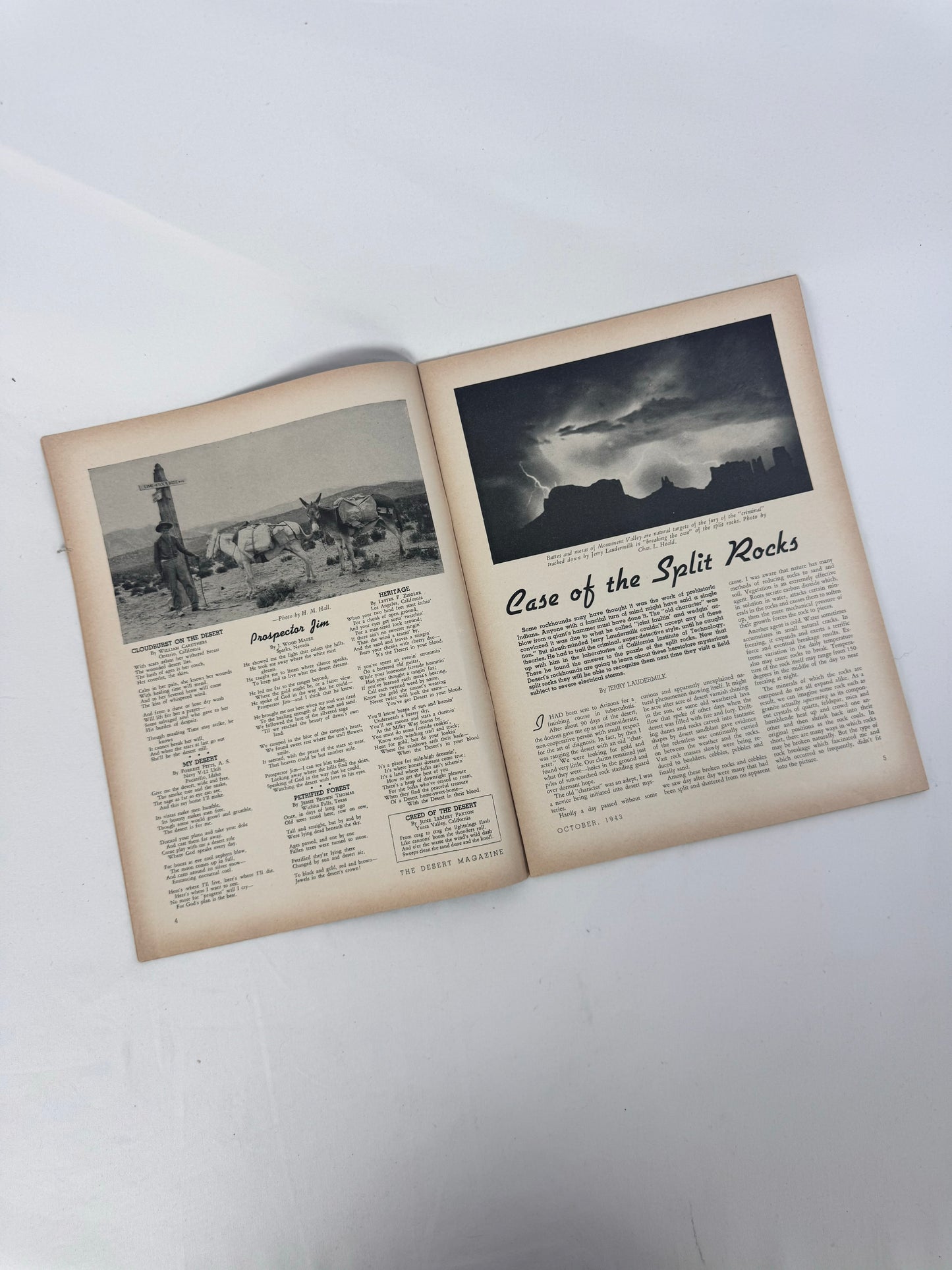 Vintage Ephemera - The Desert Magazine - October 1943