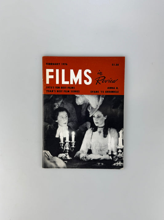 Films In Review Magazine - February 1976 - 1975 Best Films, Anna Q., The Man Who Would Be King