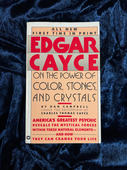 Vintage 1989 Metaphysical Book – Edgar Cayce on the Power of Color Stones and Crystals