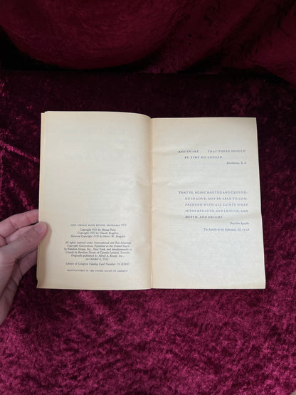 Vintage Paperback Book - Tertium Organum A Key to the Enigmas of the World - P.D. Ouspensky -First Vintage Books Edition 1970