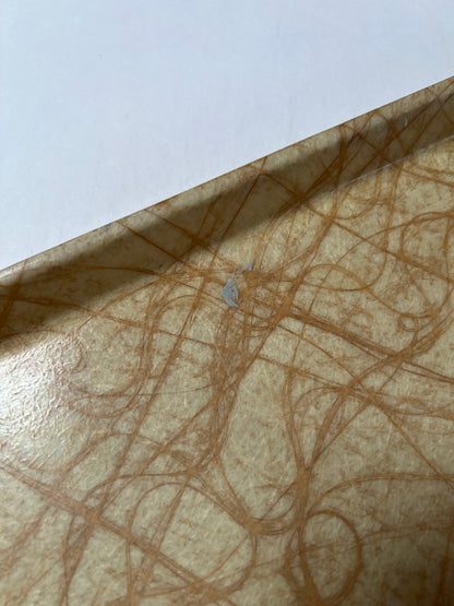 Vintage Cambray Fiberglass Cafeteria Tray - Atomic Gold Spaghetti - 18" X 14"