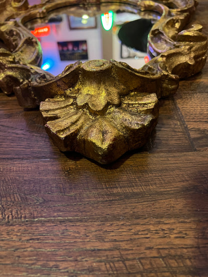 Vintage Mirror - Gilded Rococo Style Frame - Italian - 30.5" X 20.5"