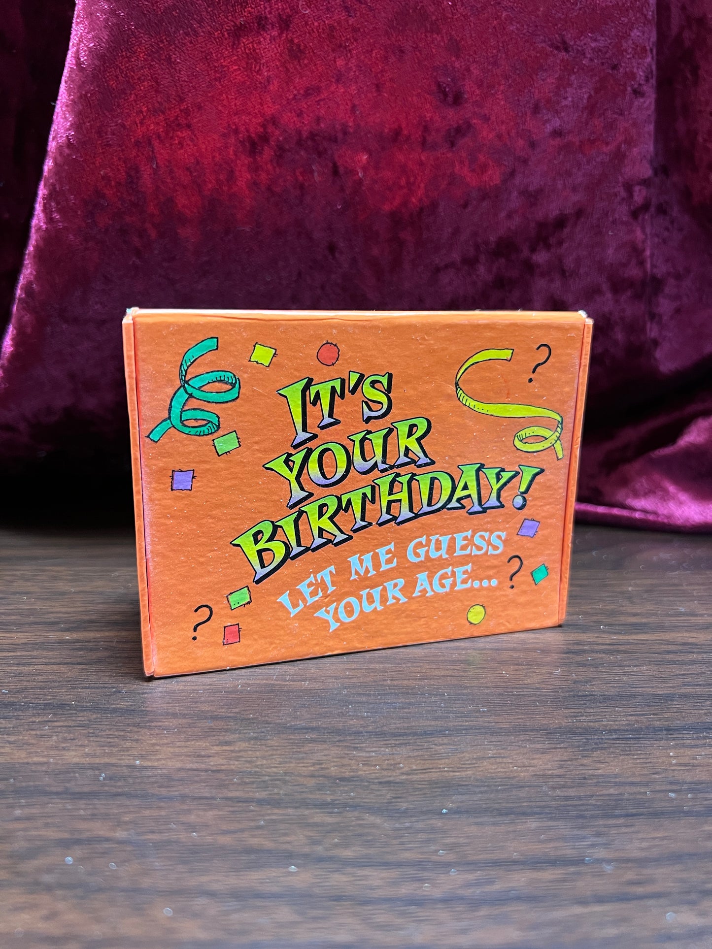Vintage Gift - Wish Box Card Box - It's Your Birthday! Let Me Guess Your Age...