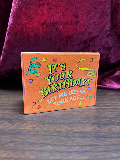 Vintage Gift - Wish Box Card Box - It's Your Birthday! Let Me Guess Your Age...