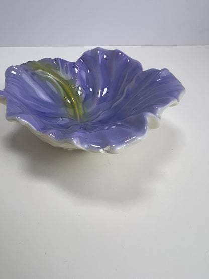 Vintage Trinket Dish - Purple Lilly of the Valley - Ceramic