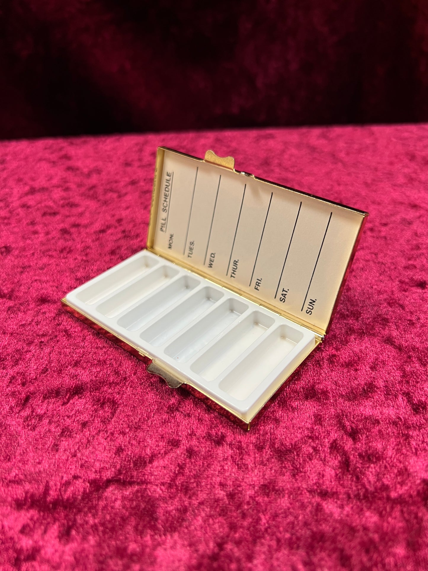 Vintage Vanity - Weekly 7-Day Pill Box - The Umbrellas by Renoir