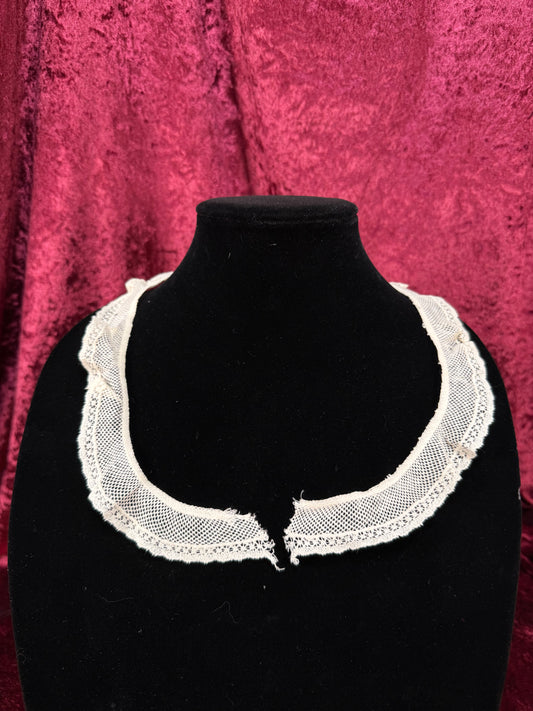 Vintage Lace Collar – Ruffled Mesh 1" Peter Pan Collar