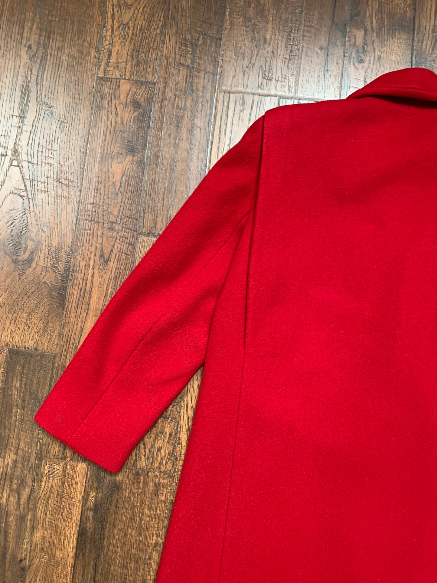 Vintage Clothing - Long Wool Coat - Red - Ferncroft - Small - Made In U.S.A.