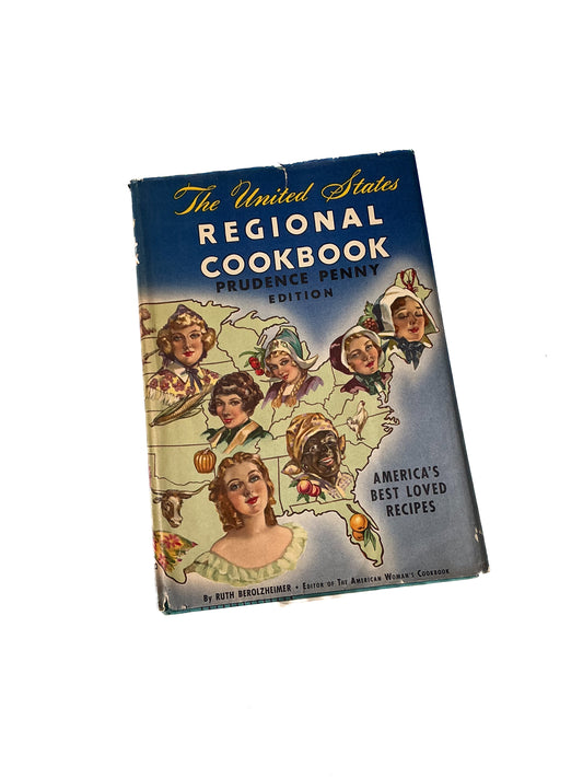 Vintage Cookbook - The United States Regional Cookbook - Prudence Penny Edition 1953