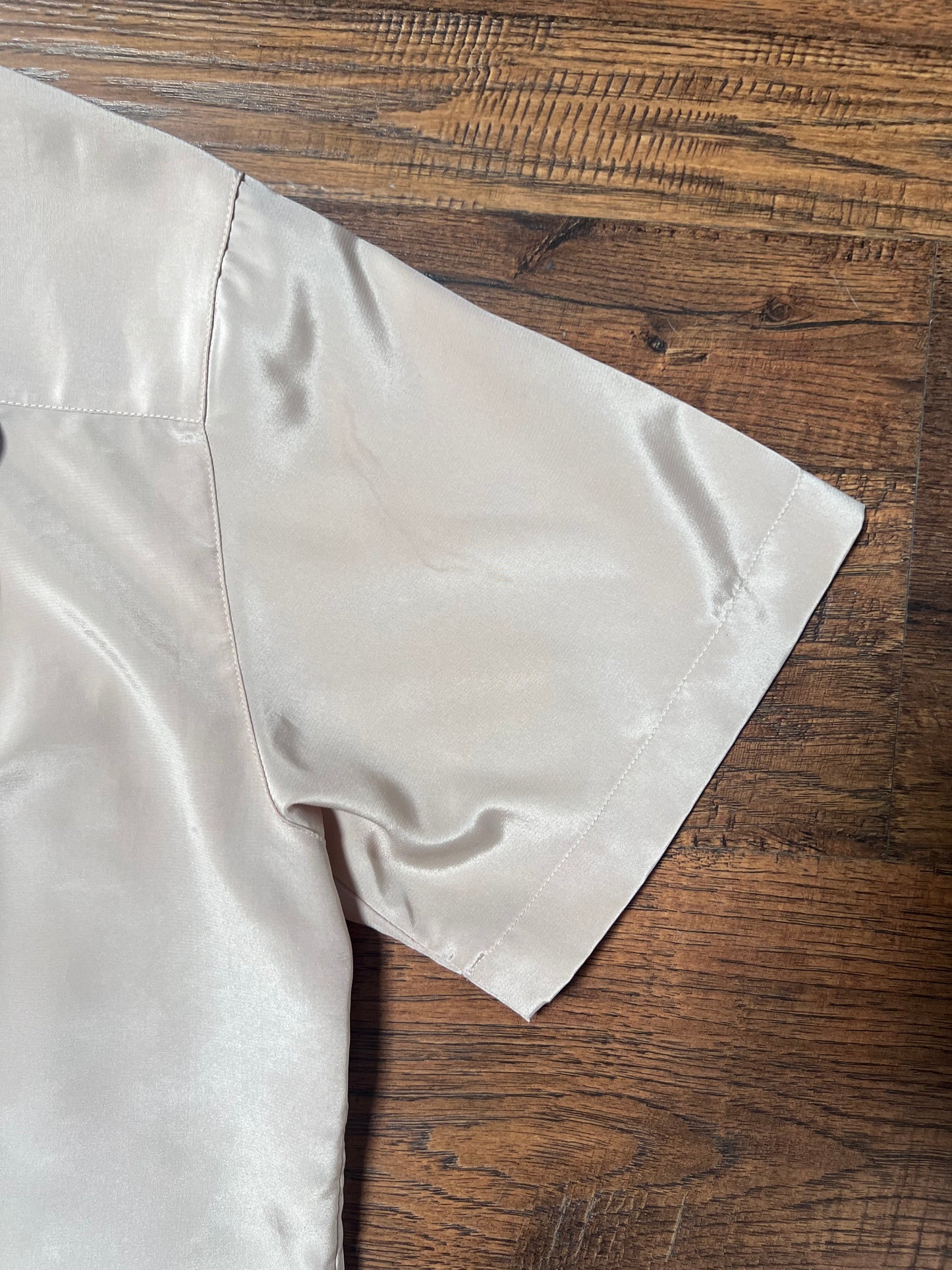 Vintage Clothing - Short Sleeve Blouse - Safari Khaki - Medium - Summerfield