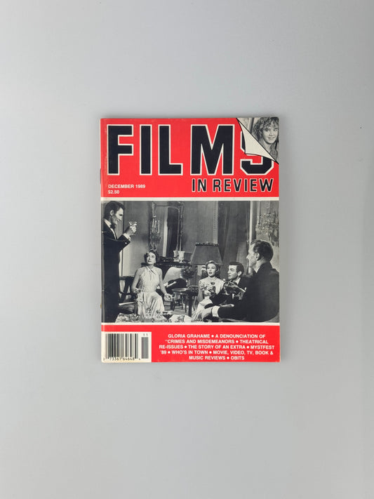 Films In Review Magazine - December 1989 - Gloria Grahame, "Crimes And Misdemeanors", Mystfest '89