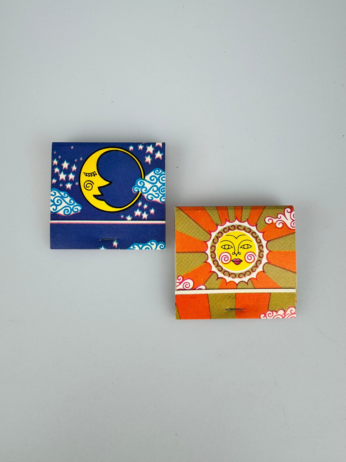 Vintage 1970s Matchbooks - Sun and Moon