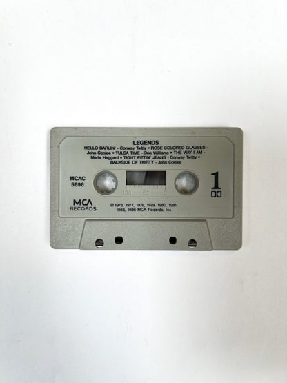 Cassette Tape - Various Artists - Country Legends - 1986