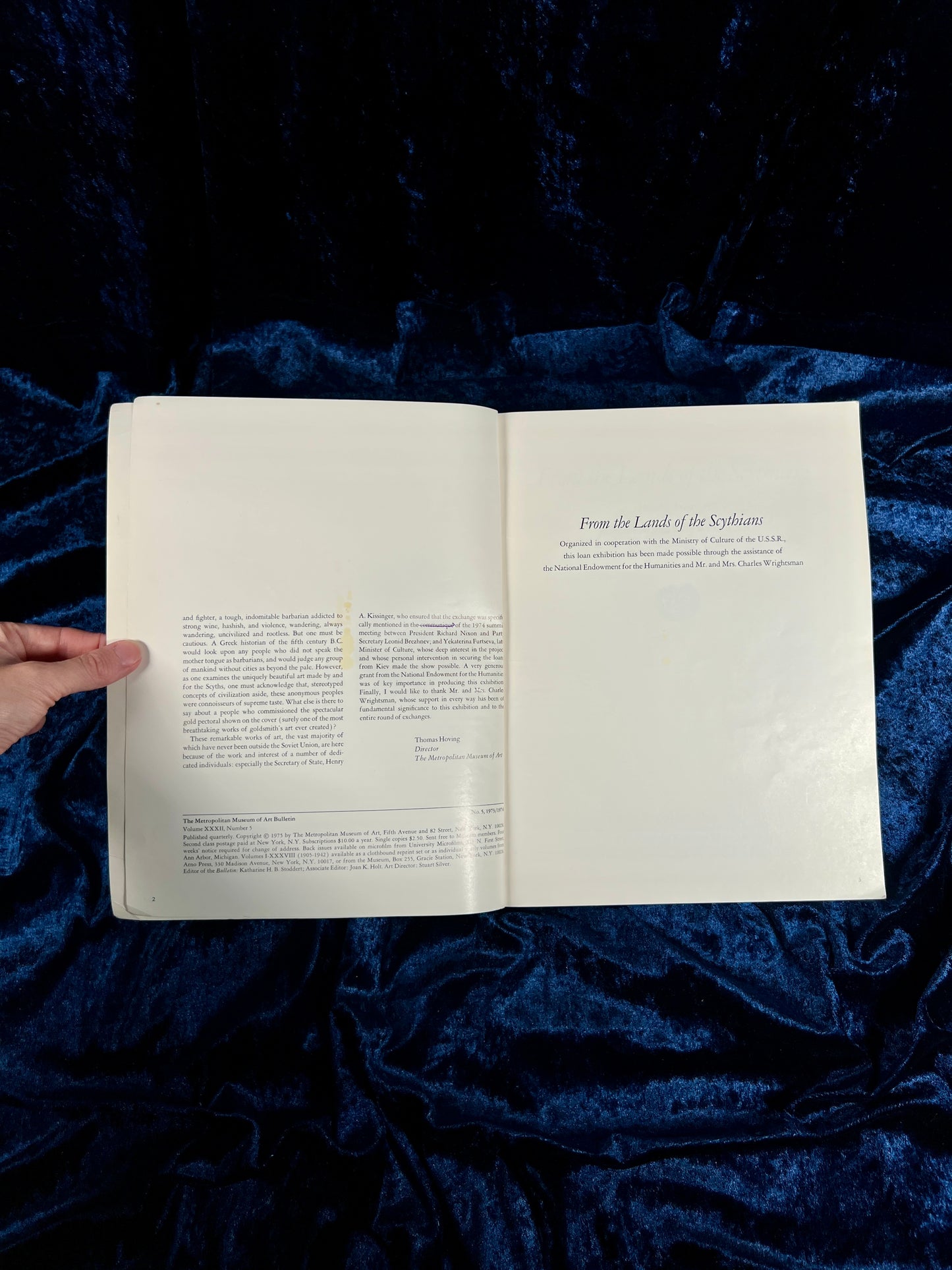 Vintage From the Lands of the Scythians Exhibition Catalog - 1975 Metropolitan Museum Art Book