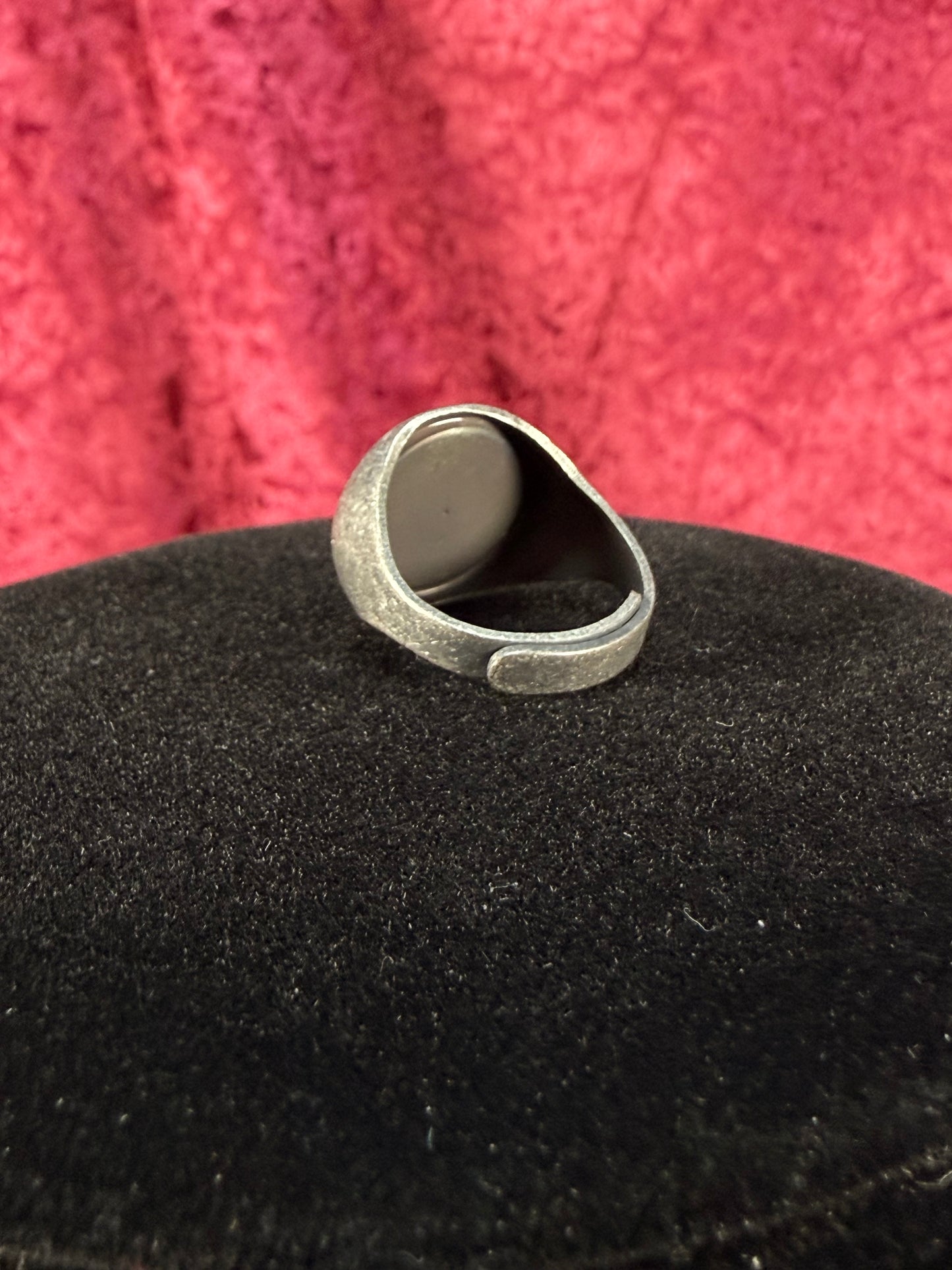 Vintage Pewter Novelty Signet Ring – Count Chocula Cameo - Size 7