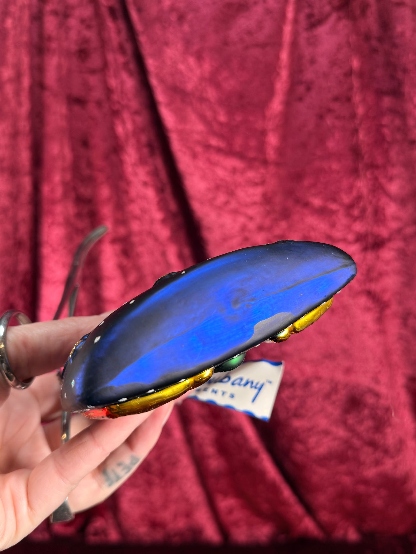 Vintage Christmas - Handblown Glass Ornament - Howling Coyotes - Chris Bubany - Poland