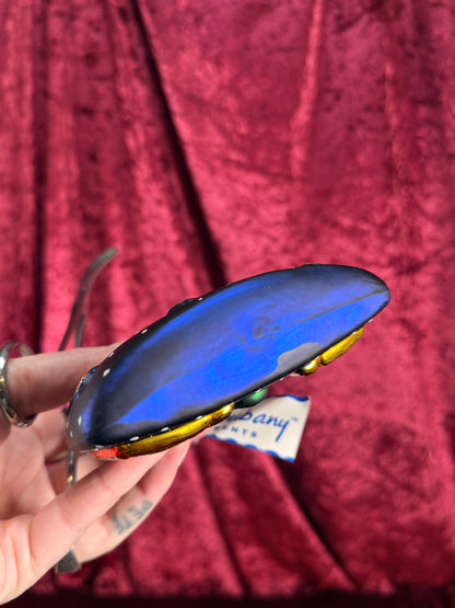 Vintage Christmas - Handblown Glass Ornament - Howling Coyotes - Chris Bubany - Poland