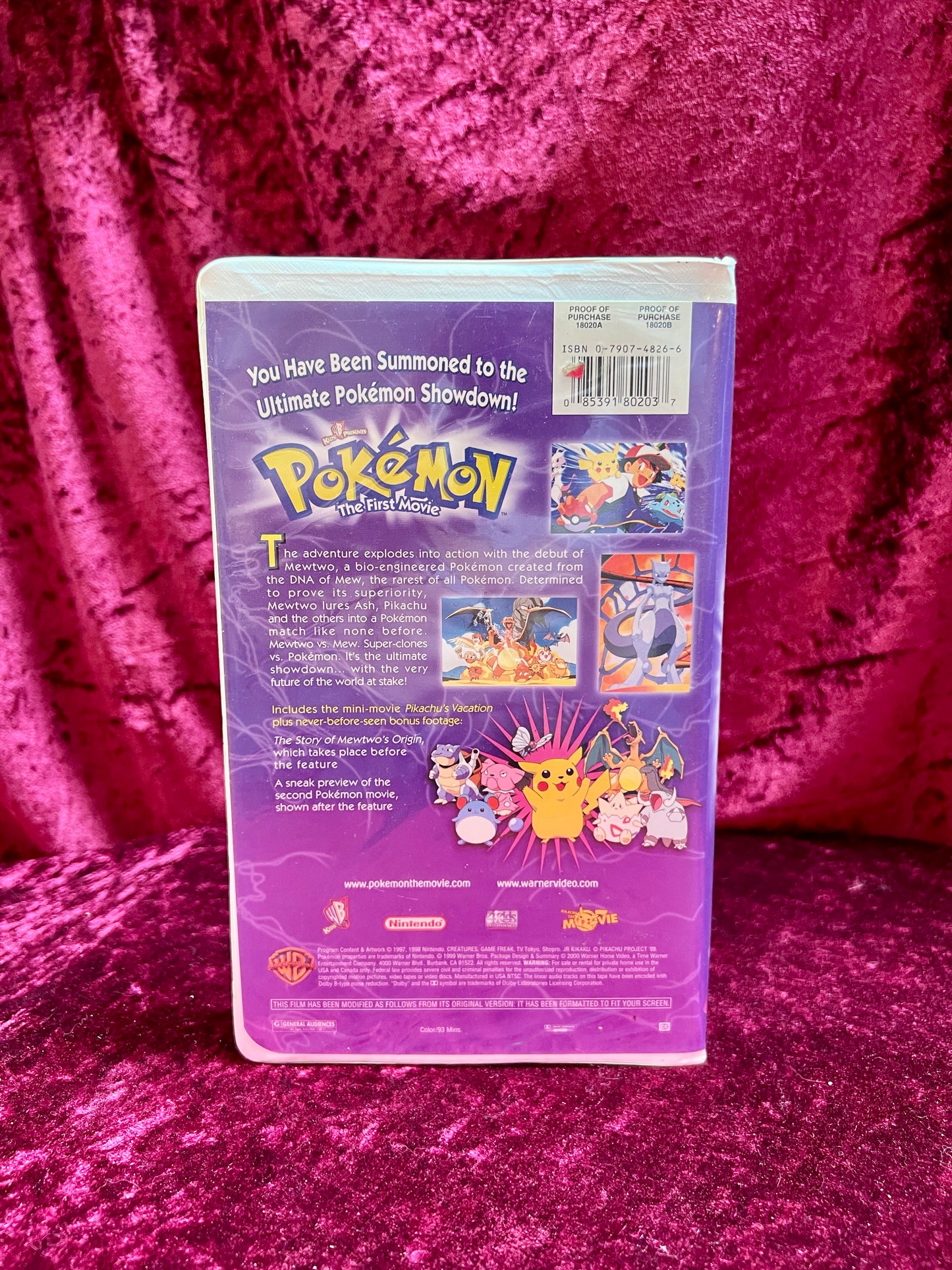 VHS - Pokémon The First Movie - Mewtwo Vs. Mew - 2000